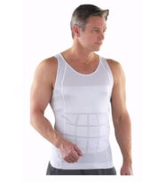 Form Angel Erkek Beden İnceltici Slim Fit Korse Atlet 2 Adet - 6012  (Beyaz)