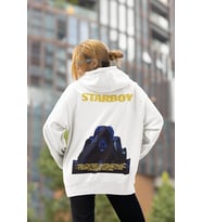 The Weeknd Starboy Baskılı Unisex Oversize Rapper Hoodie