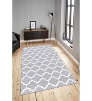 Dijital Baskılı Yıkanabilir Kaymaz Modern Renkli Salon Halısı Mutfak Halısı Yolluk ND-HY-923 (Gri)