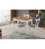 Damla Bahar MDF Mutfak Masa Sandalye Takımı 60x100 (Çam)
