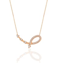 Gümüş rose zirkon taşlı yıldız haritası kolye SGTL11974ROSE