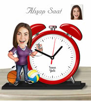 Kişiye Özel Ahşap Saat-Beden Eğitimi Öğretmeni Kadın-1