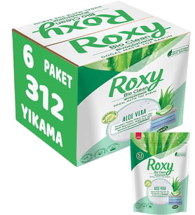 Dalan Roxy Bio Clean Matik Sabun Tozu 1.6Kg Aloe Vera (6 Lı Set) (312 Yıkama)
