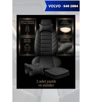 volvo s40 2004 Koltuk ve Kılıf uyumlu Yastık Siyah Lüks Minder 2 Minder 2 Yastık