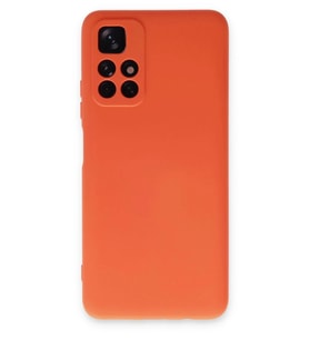 Durukar® Redmi Note 11T Kılıf Nano içi Kadife Silikon - Turuncu