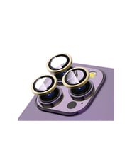 Apple iPhone 12 Pro Max Uyumlu Zore CL-12 Premium Safir Parmak İzi Bırakmayan Anti-Reflective Kamera Lens Koruyucu (Gold)