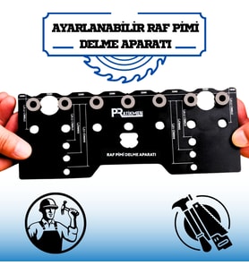Ayarlanabilir Raf Pimi Delme Aparatı