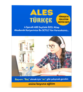 2025 ALES Türkçe Hazırlık Kitap Seti (400 Sayfalık 4 Spiralli Kitap)