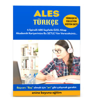 2025 ALES Türkçe Hazırlık Kitap Seti (400 Sayfalık 4 Spiralli Kitap)