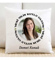 Yeni Yılın Kutlu Olsun Fotoğraflı Yastık