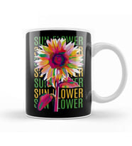 Sun Flowers Kupa Bardak Porselen