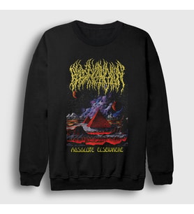 Presmono Unisex Siyah Blood Incantation Absolute Elsewhere Sweatshirt 553063tt