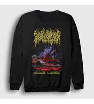 Presmono Unisex Siyah Blood Incantation Absolute Elsewhere Sweatshirt 553063tt
