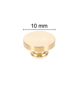 Mühürcüm Mührü Mumu Damga 10 mm Yuvarlak Boş Pirinç Kafa + Ahşap Sap R5799O10