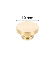 Mühürcüm Mührü Mumu Damga 10 mm Yuvarlak Boş Pirinç Kafa + Ahşap Sap R5799O10