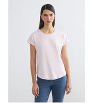 LC WAIKIKI Pembe %100 Pamuklu Kadın Tişört
