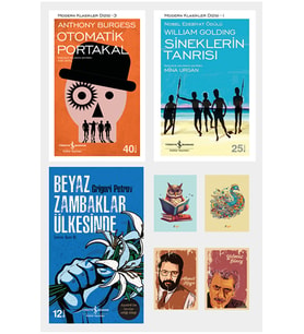Otomatik Portakal Kitabı - Beyaz Zambaklar Ülkesinde Romanı - Sineklerin Tanrısı (4 NOT DEFTERLİ) (Renksiz)
