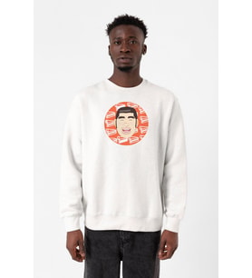 Monogatari Anime Takeo Gouda Circle Poster Beyaz Erkek 2ip Sweatshirt