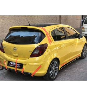 Opel Corsa D 4 Kapı Spoiler (Fiber)