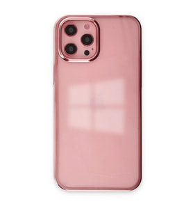 Apple İphone 12 Pro Max Kılıf Element Silikon - Pembe