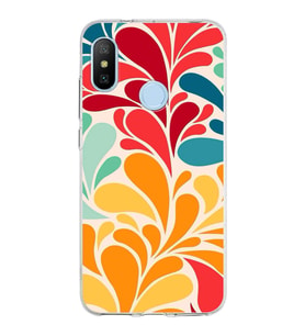 PrintiFy Xiaomi Mi A2 Lite ile Uyumlu Retro Color 5  Kamera Korumalı Şeffaf  Kılıf