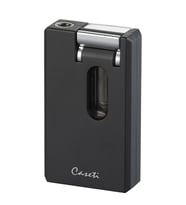 Caseti Tek Torch Pürmüz Mat Siyah Dahili V Kesicili Puro Çakmağı