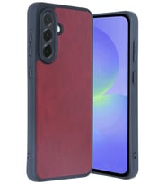 Galaxy A35 5G Kılıf Aras Deri Kapak - Bordo