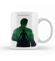 Roronoa Zoro One Piece Silhouette Kupa Bardak Porselen