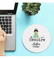 İsimli Hemşirelere Hediyelik Yuvarlak Mousepad