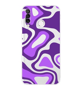 PrintiFy Huawei P30 Lite Uyumlu Kamera Korumalı Renkli Desen Tasarımlı Şeffaf Silikon Kılıf