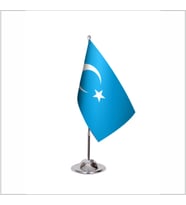 Doğu Türkistan Tekli Masa Bayrağı