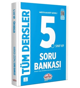 Editör Yayınları 5. Sınıf Maarif Modeli Tüm Dersler Soru Bankası