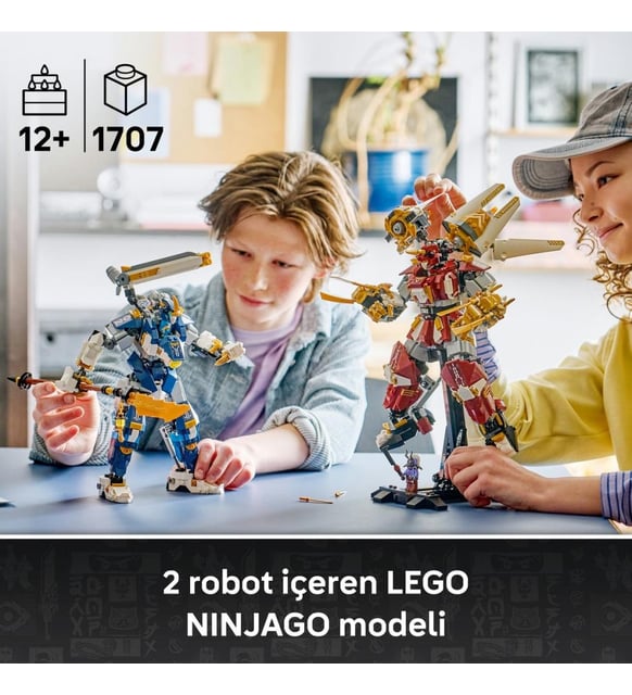 LEGO Ninjago 71870 İkiz Titan Robotları (1707 Parça)