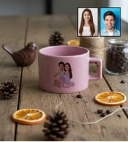 Kişiye Özel Karikatürlü Hamile Anne Adayına Hediye Lüks Pastel Fincan Anneler Günü Hediyesi