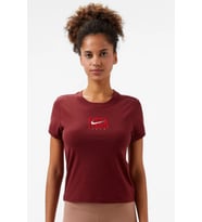 Nike Slim Phoenix Womens Tshirt Kısa Kollu Kadın Tişört Bordo