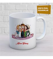 Kişiye Özel İsim Yazılabilir Best Frınds Forever Kupa Bardak
