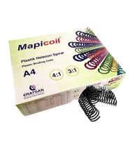 MAPİCOİL 4:1 PLASTİK HELEZON SPİRAL 20MM SİYAH 100 AD. 48 LOP
