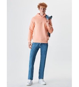 LTB WEYIKE Erkek Kapüşonlu Sweatshirt Pudra