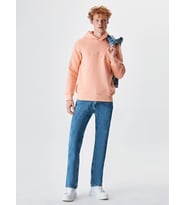 LTB WEYIKE Erkek Kapüşonlu Sweatshirt Pudra