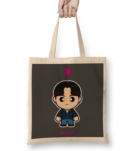 Suga Bts Member Minime Style Bez Çanta Uzun Saplı