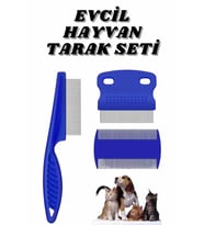 Evcil Hayvan Bit Tarağı Seti Paslanmaz Çelik Bıçaklı 4'lü Set