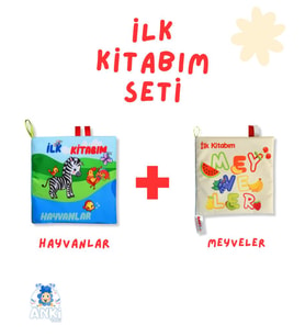 2'Lİ HIŞIRTILI KİTAP SETİ: HAYVANLAR & MEYVELER