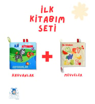 2'Lİ HIŞIRTILI KİTAP SETİ: HAYVANLAR & MEYVELER