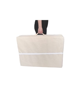 Katlanır Yatak Yer Yatağı Sünger Yatak Taşınabilen Tek Kişilik 80x180 Krem-6 Cm