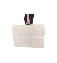 Katlanır Yatak Yer Yatağı Sünger Yatak Taşınabilen Tek Kişilik 80x180 Krem-6 Cm