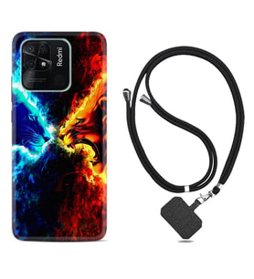 Xiaomi Redmi Note 7 8 9 Pro 10 2022 10 Pro 10S Kılıf Boyun Askılı Silikon Red Blue Leon 1714