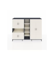 Hyperion Dolap 13 Raflı 6 Kapaklı 220x44x163 Antrasit-Aytaşı