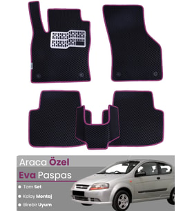 CHEVROLET KALOS (2005-2011) Uyumlu EVA Paspas Tam Set–Araca Özel,Su Geçirmez,Kolay Montaj