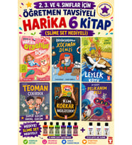 TİMAŞ 2,3. VE 4.SINIFLAR İÇİN ÖĞRETMEN TAVSİYELİ HARİKA 6 KİTAP (SLİME SET HEDİYELİ)