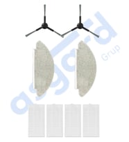 VİOMİ V5 – V5 PRO – ALPHA 2 PRO Uyumlu 2 Yan Fırça 4 Filtre 2 Mop PKT-iasgf0001030